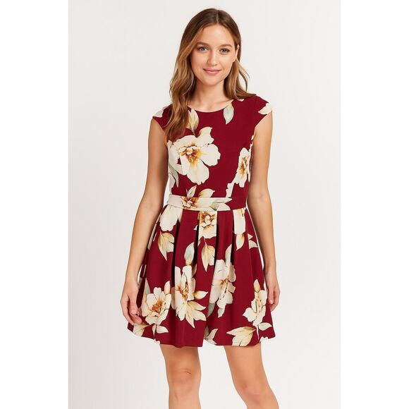 Honey and Rosie Women’s Tropical Floral Vintage Skater Style Dress size Small - Picture 1 of 6